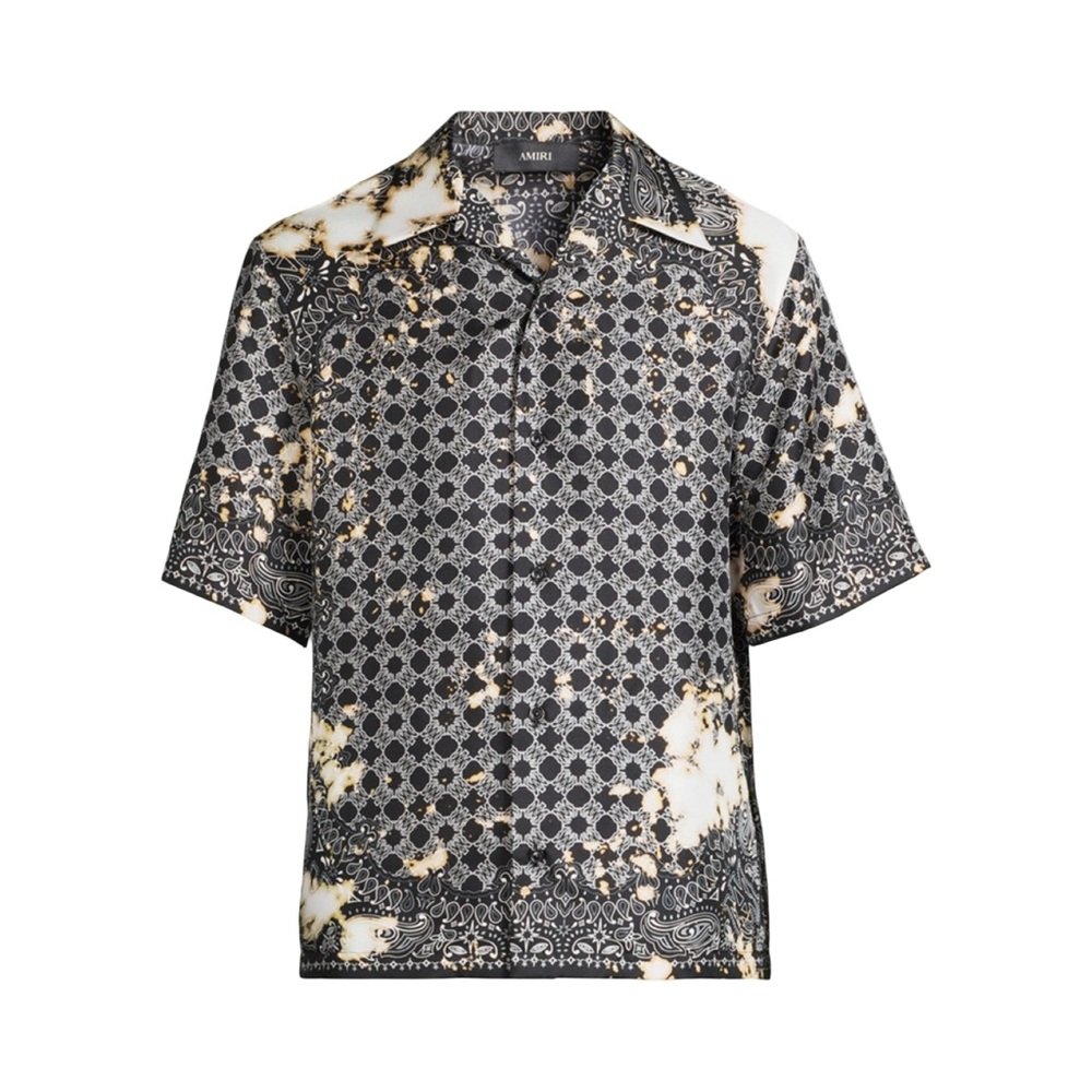 AMIRI SILK BUTTON UP SHIRT